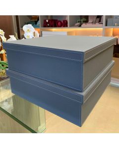 Caixas organizadoras 50x50x16 - Em Sintético Chumbo Granulado